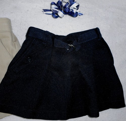 Girl 4: ~GEORGE~ & ~DOCKERS~ SCHOOL UNIFORM SKORTS: KHAKI & NAVY BLUE w/Pockets - Picture 2 of 3