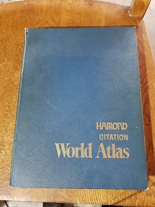 Vintage Antique Old Very Rare 1976 Hammond Citation World Atlas Book In Color 15 Ebay