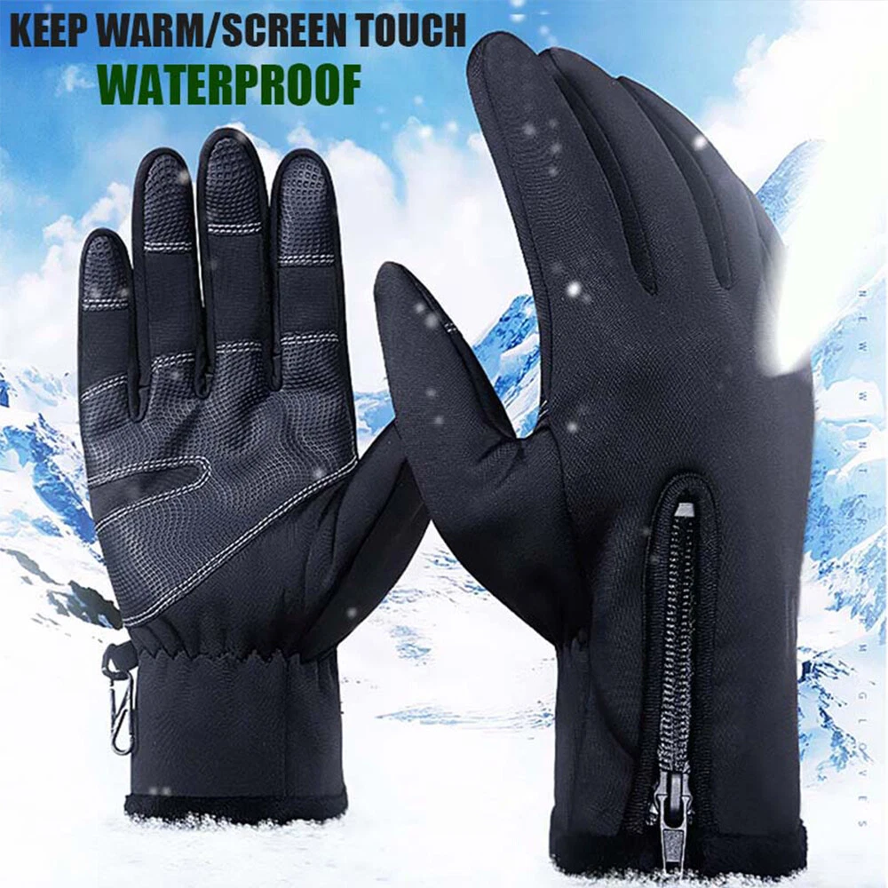 Winter Warm Gloves Thermal Windproof Cycling Anti-slip Ski