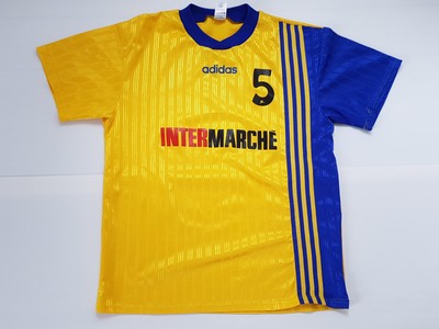 Maillot Football Porte Worn Shirt Maglia Ancien Vintage Adidas Intermarche N 5 Ebay
