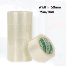 60mm Width 95m/Roll Clear Parcel Packing Tape Packaging Carton Sealing Tapes