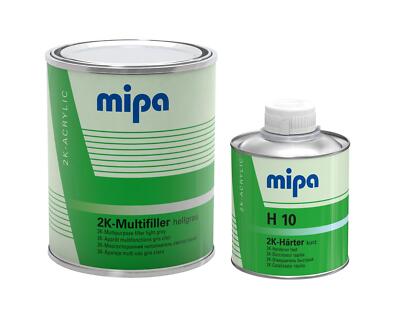 Set 1,25 L Mipa 2K-Multifiller - 2K-Füller hellgrau 4:1 (ca. RAL 7047) inkl. Mip