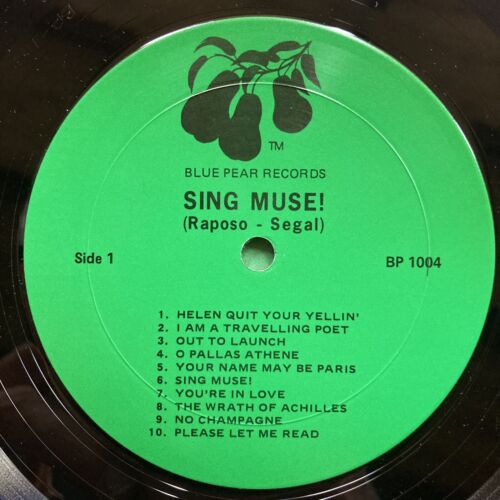 Original Off-Broadway Cast – Sing Muse! LP Vinyl Soundtrack Blue Pear NM RARE x - Picture 3 of 4