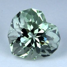 8.52Cts EXCELLENT HEART CUSTOM CUT NATURAL GREEN AMETHYST LOOSE GEMSTONE