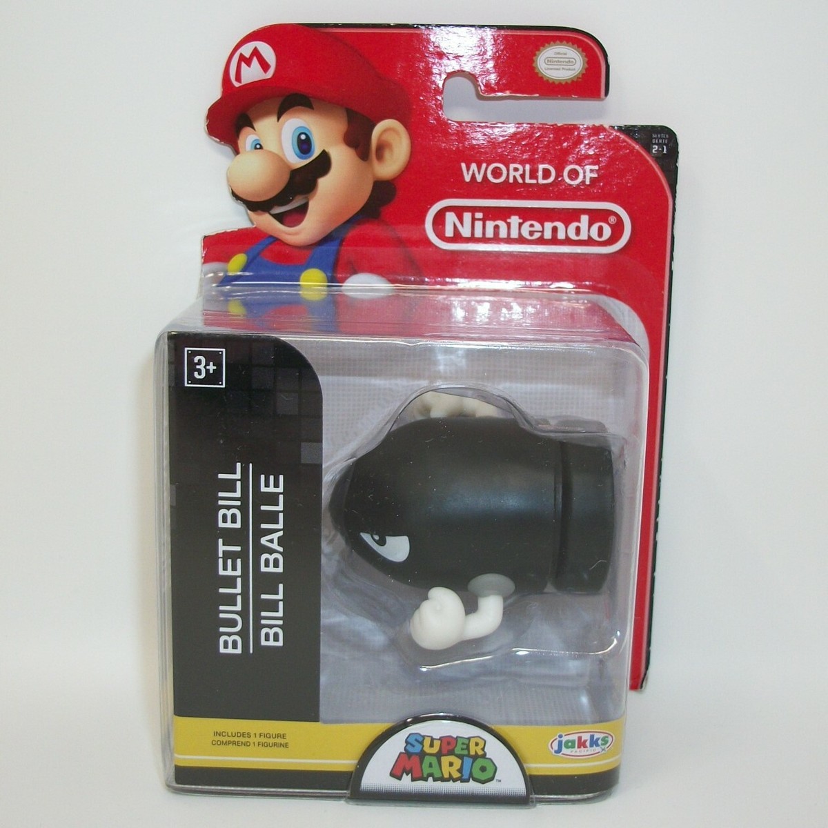 World of Nintendo BULLET BILL Super Mario Figure Series 2-1 Black