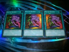 3x Pot of Desires 1st Edition Super Rare RA01-EN056 Yu-Gi-Oh!
