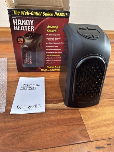 Handy Heater Wall Outlet Space Heater 400 watts Personal Heater Easy Travel - Picture 8 of 10