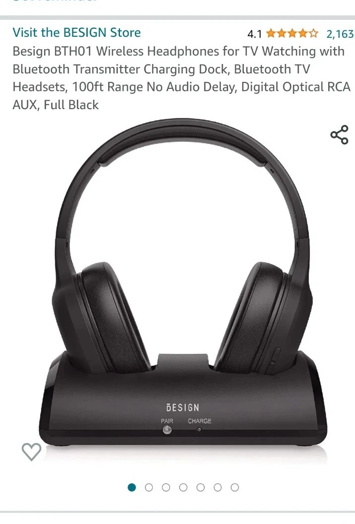 Besign BTH01 Wireless Headphones for TV Watching with Bluetooth
