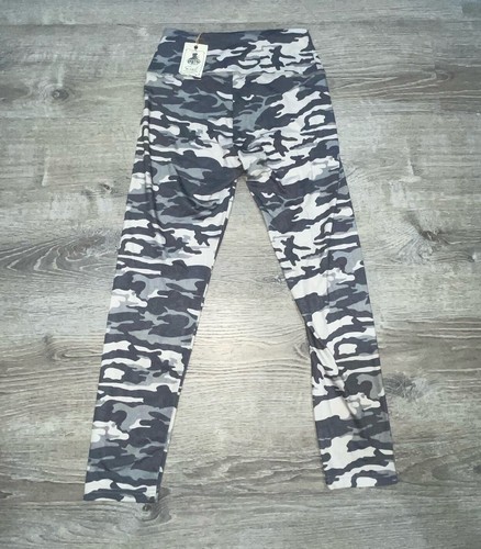 Easel Anthropologie Women's Leggings Medium Camo Brand New With Tag Gray Blue - Picture 3 of 8