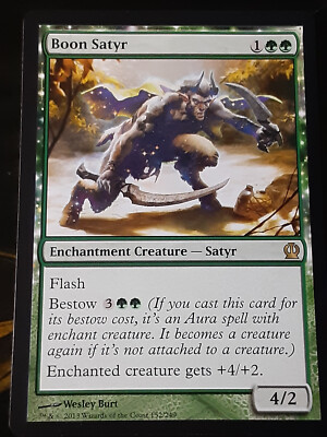 Boon Satyr , Theros , Light play , MTG, FREE SHIPPING