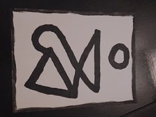 IMPRESSIONISM ORIGINAL GAT PAINTING COLLECTIBLE WHIMSICAL ABSTRACT BLACK WHITE