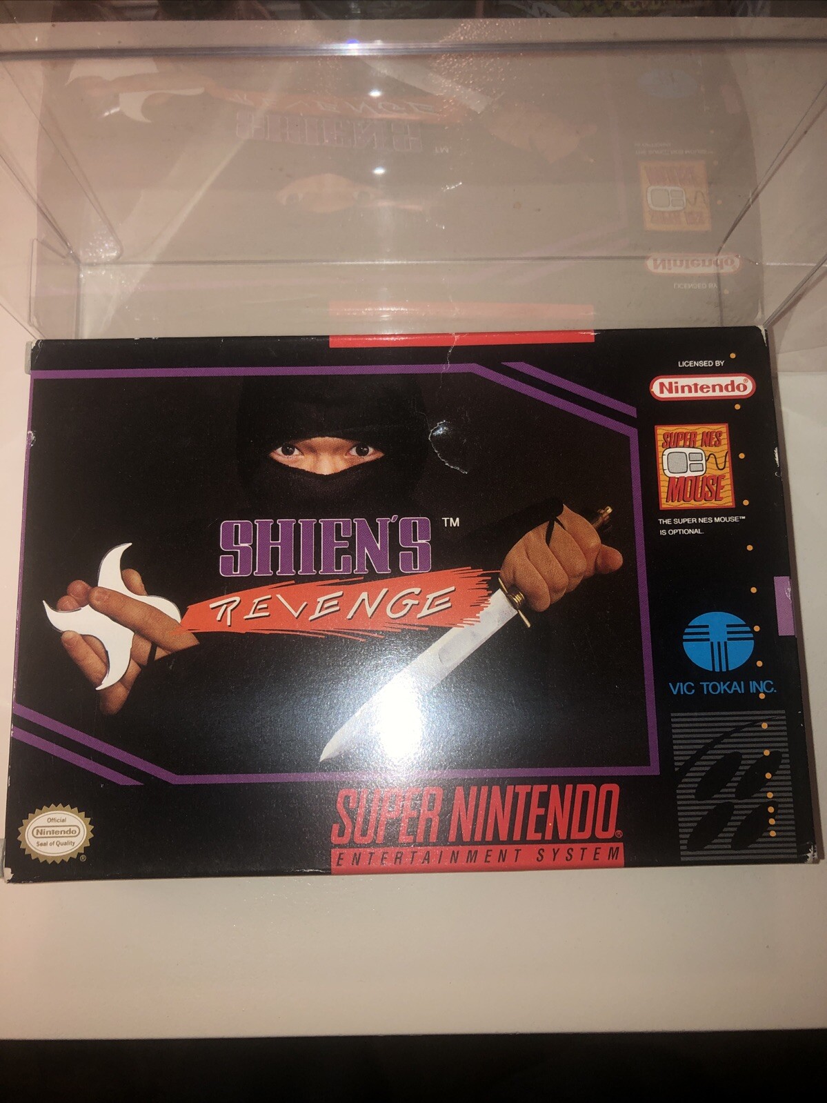 Shien's Revenge Super Nintendo SNES Complete in Box CIB w/ protector