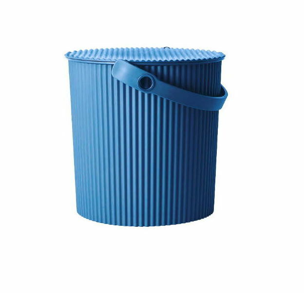 Hachiman Omnioutil Eimer mit Deckel praktischer Allround Eimer 10 L navi blau