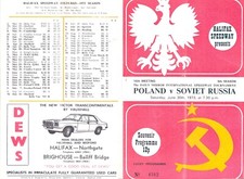 HALIFAX -cPOLAND v SOVIET RUSSIA 30-06-1973 Programme  +++ FREE UK POSTAGE