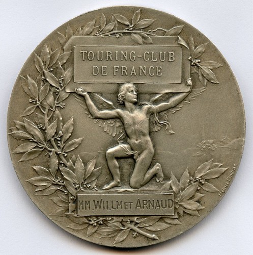 Medalla de Plata Touring Club de France de Dubois 50mm 67gr ¡Caja!!! - Imagen 3 de 6