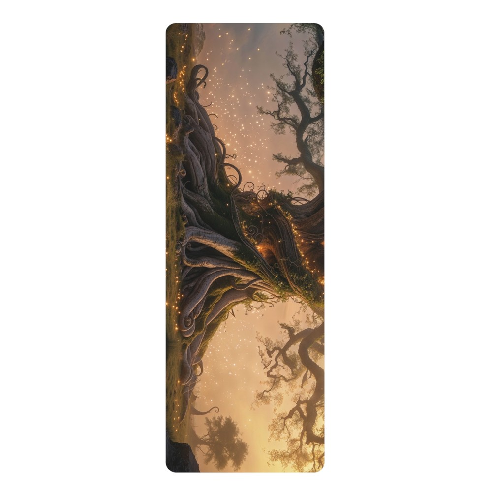Eco-Friendly Ancient Tree Yoga Mat for Meditation Fitness and Nature Lovers Gift