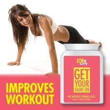 KRÓLIK GYM BUNNY Get Your Game On Pre Workout Formula Pills (ENERGY STAMINA SIŁOWNIA)