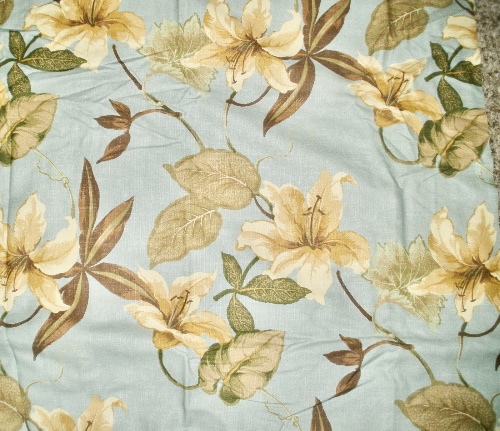 Vintage Floral Lily Green Fabric by Magnolia Home 1 Yard 54