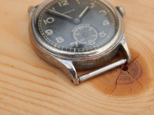 Vintage MOERIS BRUCHICHER DH WWII Germany Military Armbanduhr cal. 10 1/2 - Bild 14 von 20