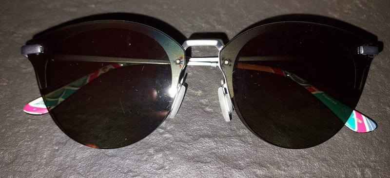 Vera Bradley Vesper Go Fish Polarized Half Rim Sunglasses