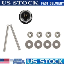 2Pack Push Button Quick Release Hood Bonnet Pins Lock Clip Car Bumper Latch Set