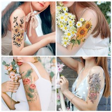 Temporary Tattoos Body Art Flower Tattoo Stickers Waterproof Tattoo Stickers DIY