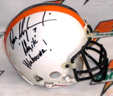 DON MAJKOWSKI SIGNED VIRGINIA CAVALIERS 1984-93 THRWBK MINI HELMET - J.S.A. Cert