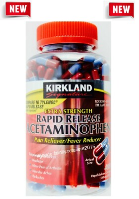 Kirkland Signature Extra Strength Rapid Release Acetaminophen 500mg, 400 Gelcaps