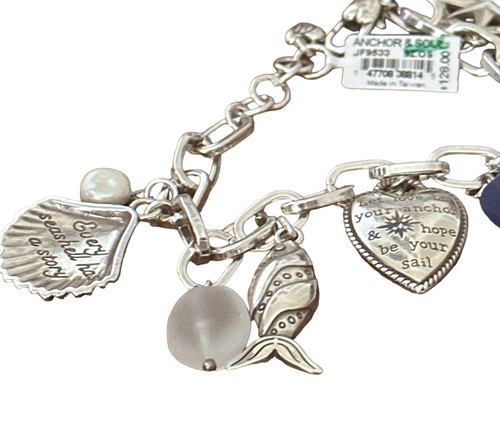 Brighton Anker & Seele Charm Armband - nautisch - Herzanker Schiffsrad Fisch - Bild 4 von 4