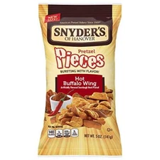 Snyder's of Hanover Pretzel Pieces, Hot Buffalo Wing, 5 Ounce (Pack of 8)