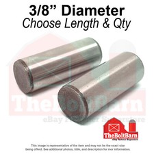 3/8" Oversize Dowel Pins Alloy Steel Plain Choose Length  Quantity 