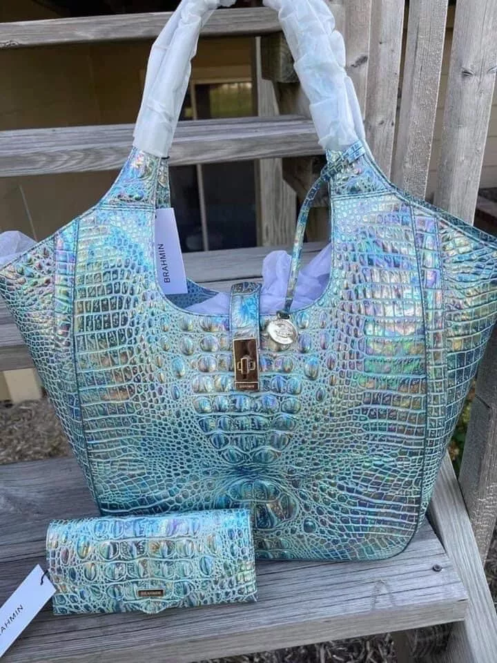 Brahmin Wonderland Carla Shoulder Bag Matching Veronica Wallet