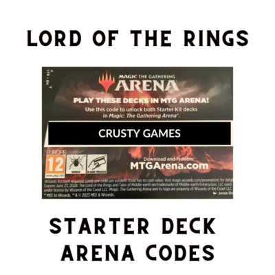 Magic The Gathering Digital Starter MTG Arena Digital Code Card - The Lord  Of The Rings Starter Kit | New, Unredeemed Lord Of The Rings Deck List