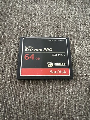 SanDisk 64GB Extreme PRO 160MB/S CompactFlash CF Memory Card UDMA 7