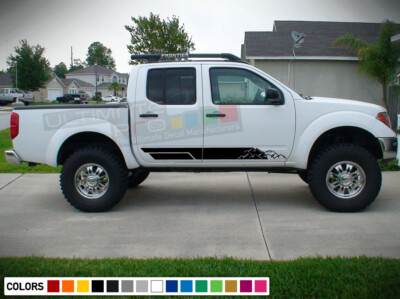 Aufkleber Vinyl Sticker Seitentürstreifen für Nissan Frontier 2004 -2015 4x4 Lampe