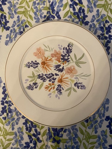 Texas Bluebonnet & Wildflower Ceramic Trivet Round 8” - Picture 2 of 6