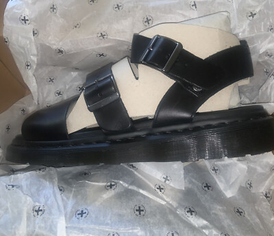 Dr. Martens Gryphon Size Men’s 13 Gladiator Strap Sandals buckle black NWT Gryphon Atlas Leather Gladiator Sandals in Black Atlas | Dr  main image 4