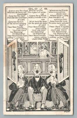 ''Old JB'' Jim Beam Rye Whiskey Humor PC Atlantic City NJ Ye Olde Extra Dry 1910s