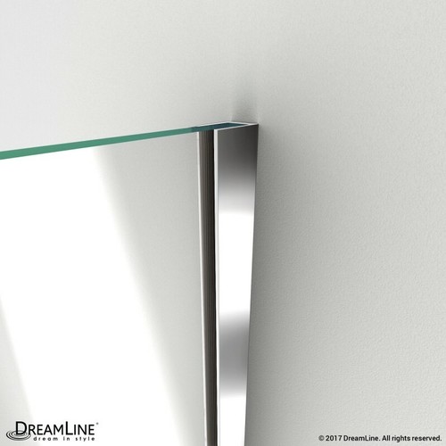 UnidoorPlus 52 1/2 W x 34 3/8 D x 72" H Frameless Hinged Shower Enclosure - Picture 9 of 12