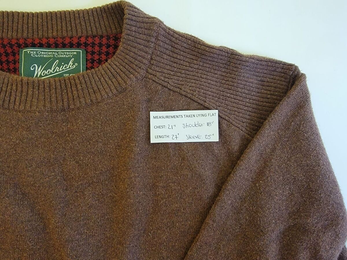 Woolrich Est. 1830 Woolen Mills Sweater Long Sleeve Brown Woolrich Est. 1830 Woolen Mills Sweater Long Sleeve Brown