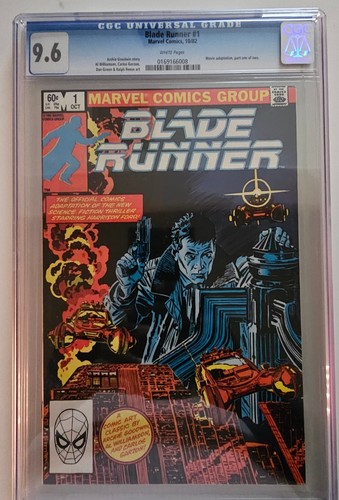 Blade Runner #1 NM Marvel Comic, 1982- Harrison Ford movie- Low Pop Graded 9.6 