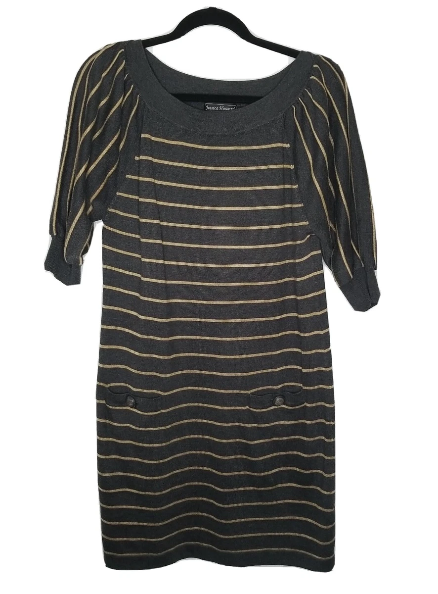 Jessica howard cheap striped sweater dress