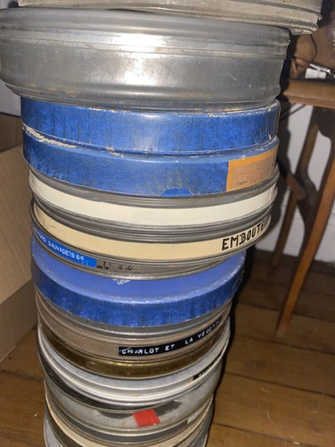 25 bobines de films 9.5 mm bon etat MUET NOIR ET BLANC ANNEE 30 -50 - Photo 5/5