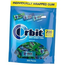 Peppermint, Spearmint,  Wintermint Assorted Sugar Free Chewing Gum Pack,