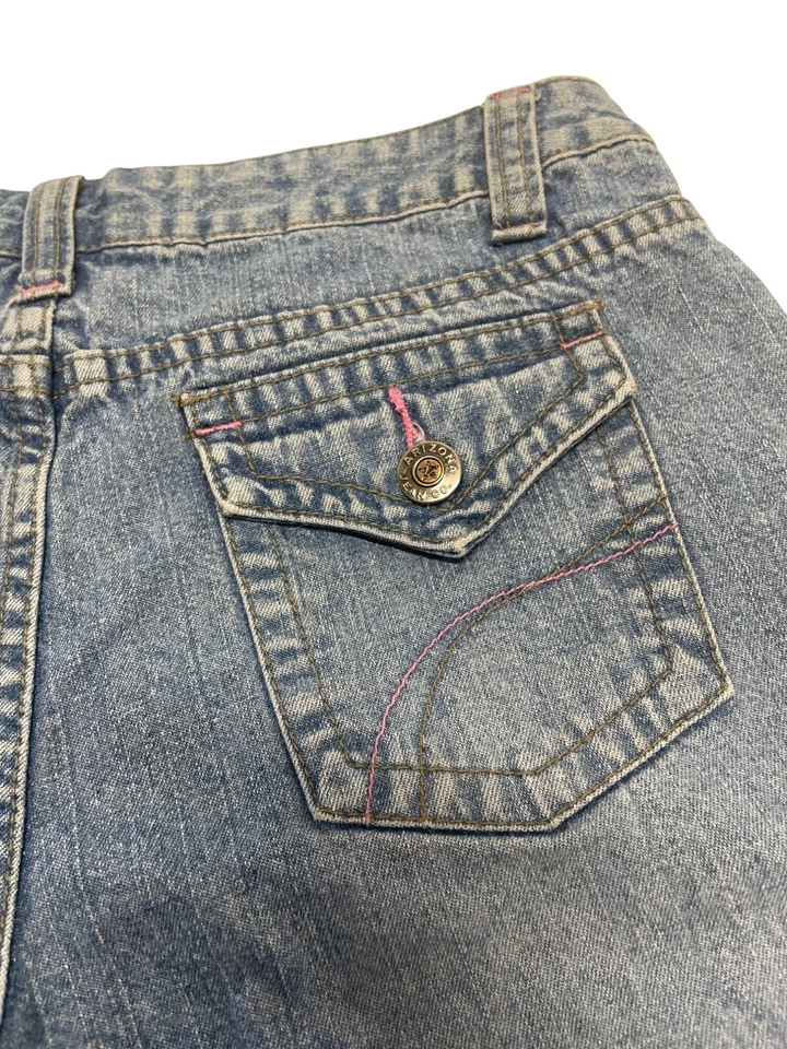 Arizona Jean Co. Pantalones cortos de mezclilla para niñas talla 12 regular azul Foto 4 de 4