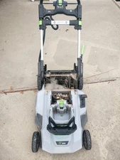 EGO Power Mower LM2100 (4) Front & Rear Wheels Nuts & Caps Used