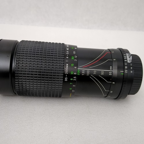 Vintage Cosina 35-200 mm f/4-5.6 MC obiettivo macro-zoom manuale con attacco Nikon F Giappone - Foto 10 di 16
