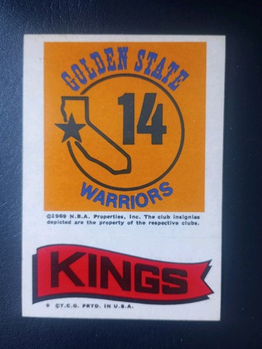 1973-74 Topps Golden State Warriors/Kings team stickers - Picture 1 of 2