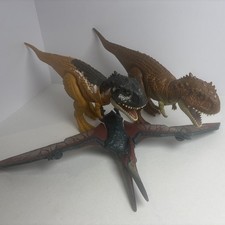 Lot of 3 official Jurassic World / Jurassic Park dinosaur figures by Mattel