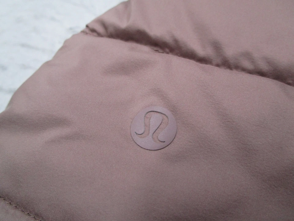 Chaleco Lululemon Mujer 6 Marrón Plumón Para It Cremallera Completa Trabajo Activo Viaje Sin Mangas Foto 3 de 4